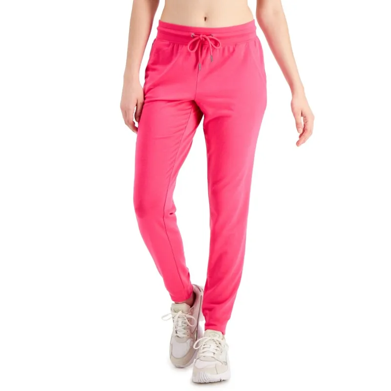 ID Ideology Women's Knit Jogger Pants Pink Size Medium sold by Zulily