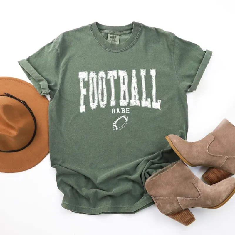 Varsity Football Babe Garment Dyed Tee sold by Zulily