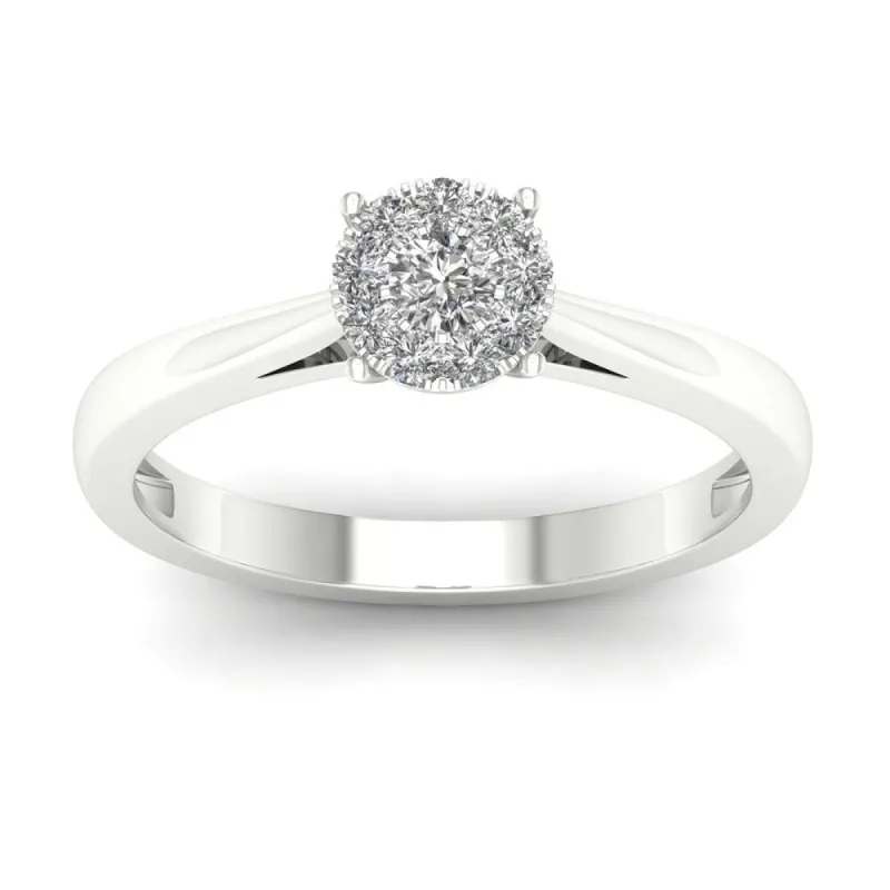 De Couer 10k Gold 1/2ct TDW Diamond Ring sold by Zulily