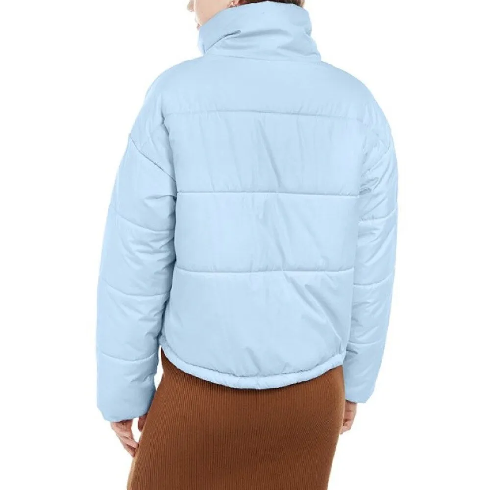 Celebrity Pink Juniors' Cropped Puffer Coat Blue Size Large sold by Zulily product image thumbnail 2