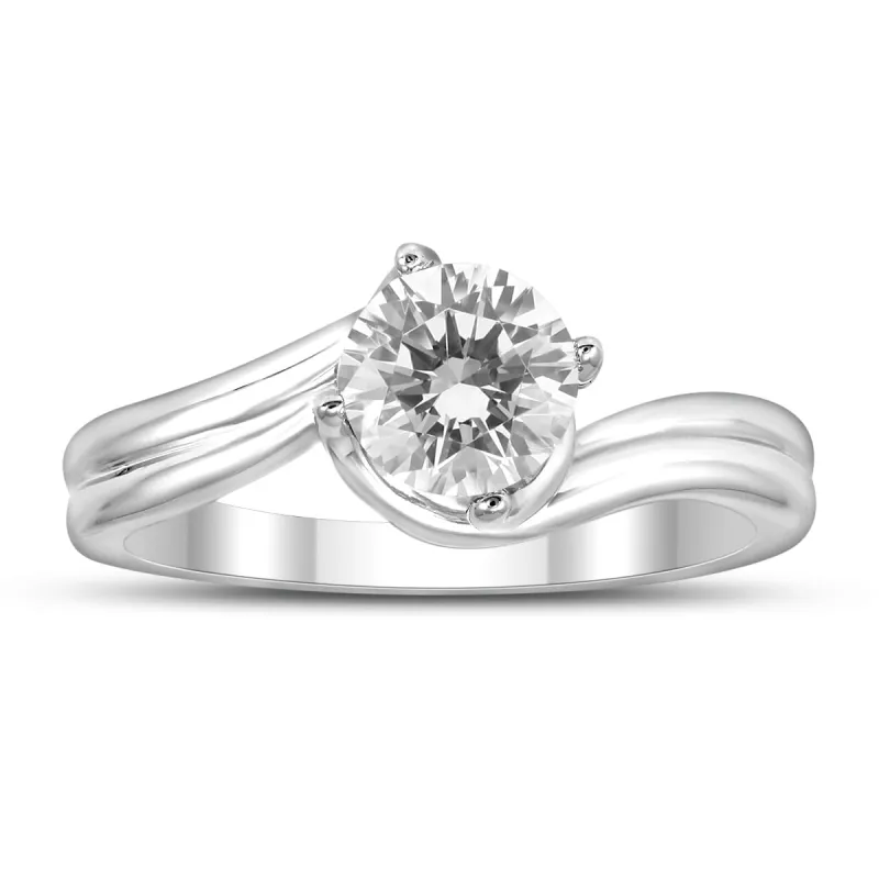 AGS Certified 1 Carat Diamond Solitaire Ring in 14K White Gold (H-I Color, I1-I2 Clarity) sold by Zulily