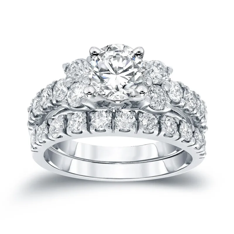 Auriya Classic 1 1/2ctw Round Diamond Engagement Ring Set 14k Gold sold by Zulily