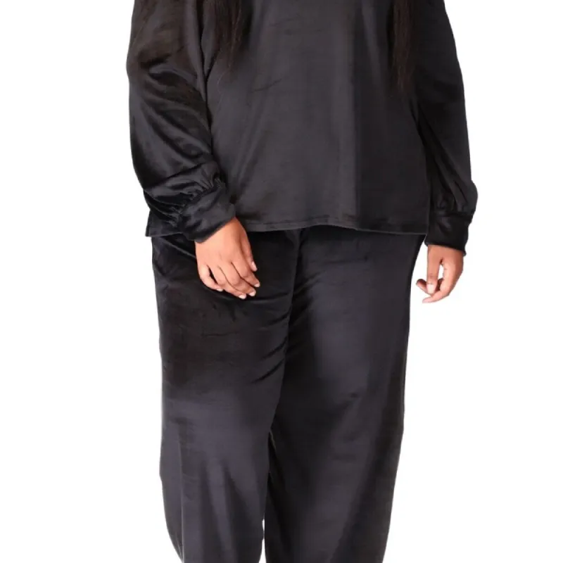 Michael Kors Women's Cold Shoulder Velour Sweatshirt Black Size 2X sold by Zulily