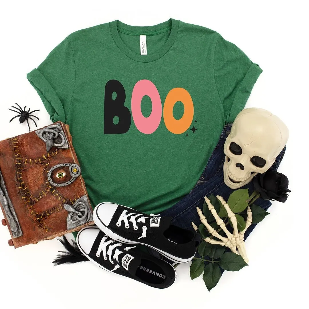 Boo Colorful Stars Short Sleeve Tee sold by Zulily