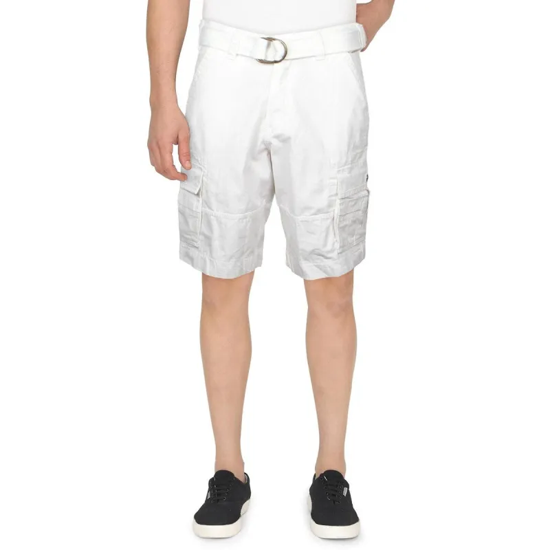 Levi's Men's Squad Cotton Belted Cargo Shorts White Size 28 sold by Zulily