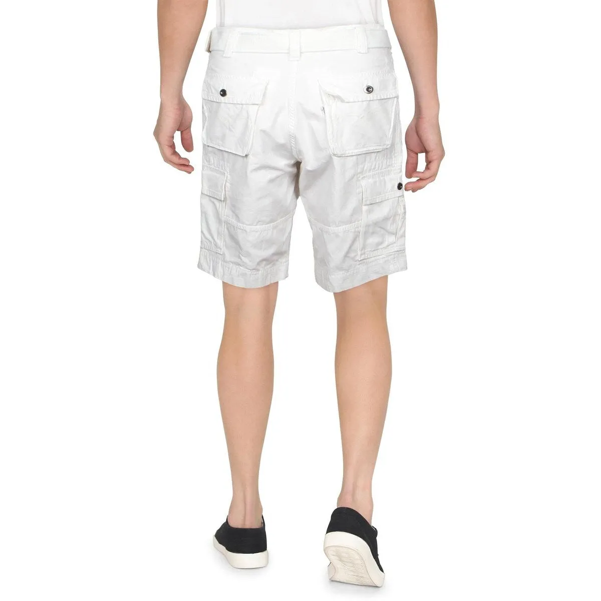 Levi's Men's Squad Cotton Belted Cargo Shorts White Size 28 sold by Zulily product image thumbnail 2