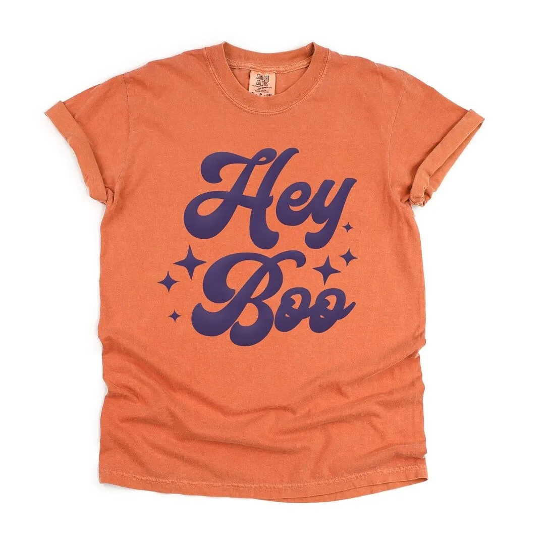 Hey Boo Stars Puff Print Garment Dyed Tee sold by Zulily product image thumbnail 2