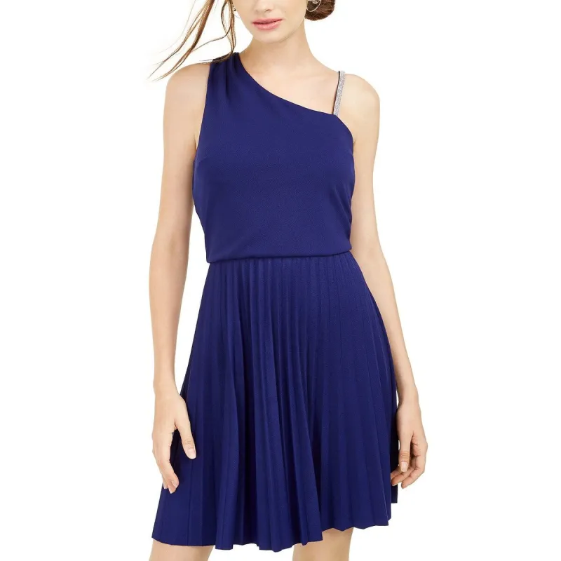 BCX Women's Asymmetrical-Strap Dress Blue Size Large sold by Zulily