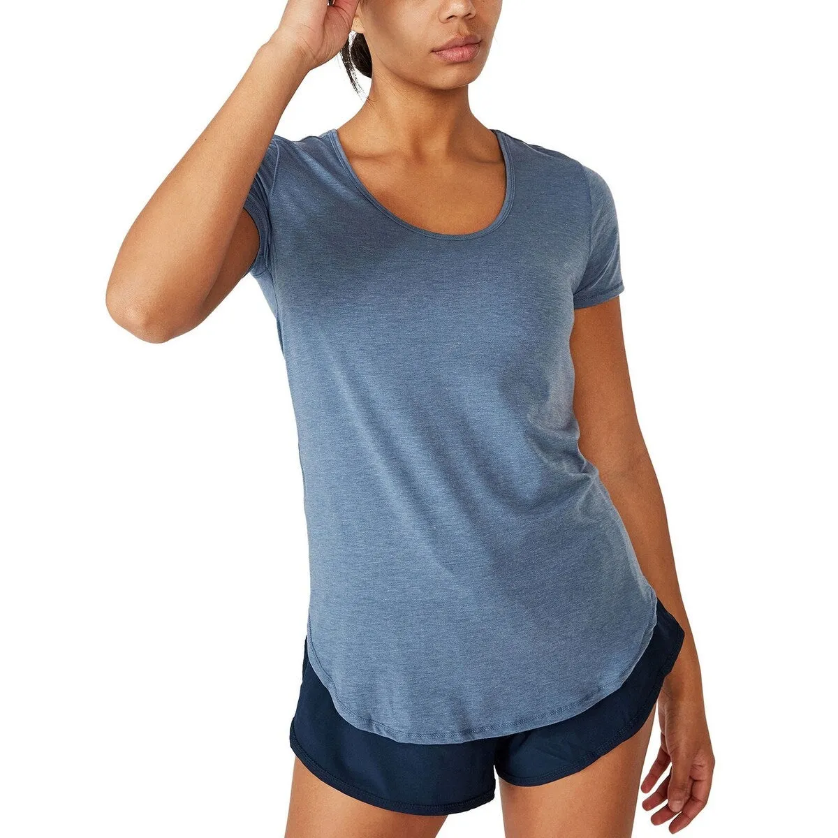 COTTON ON Women's Gym T-Shirt Blue Size Large sold by Zulily