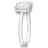 Created Forever 2ct TDW Radiant & Heart Lab-Grown Diamond 2-Stone Engagement Ring in 14k White Gold sold by Zulily