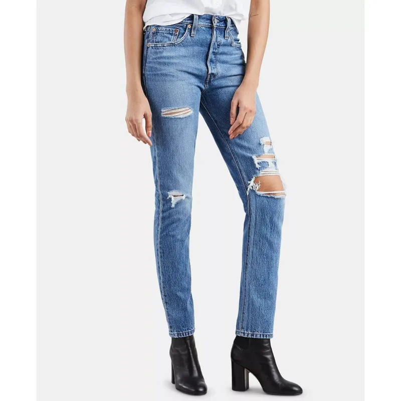 Levi's Women's 501 Skinny Jeans Blue Size 30X28 sold by Zulily