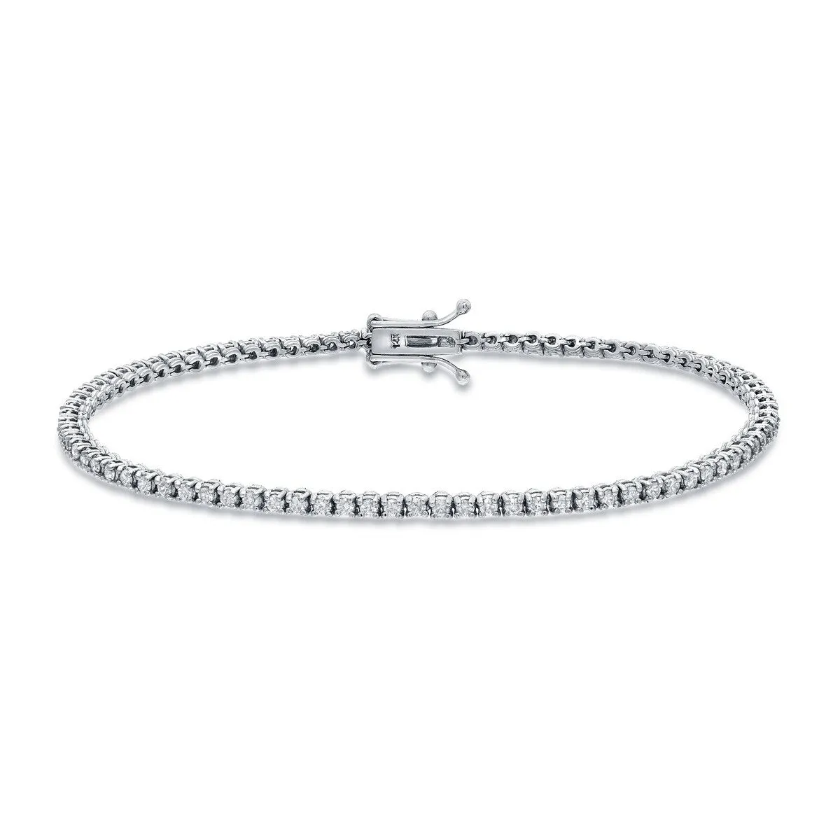 Auriya 14k White Gold 1 1/10ct TDW Round Diamond Bracelet Tennis Bracelet (H-I, I1-I2) sold by Zulily product image thumbnail 5