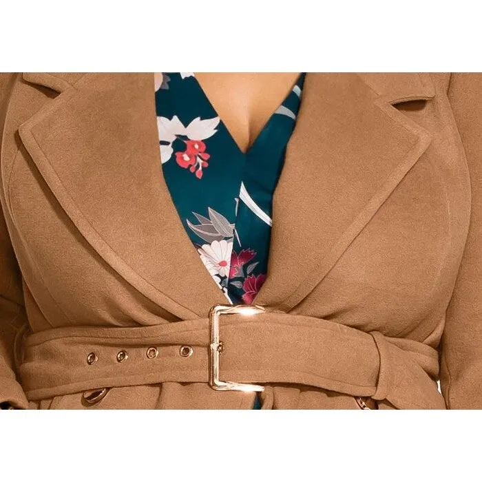 City Chic Women's REGAL Coat Brown Size 18W sold by Zulily product image thumbnail 3