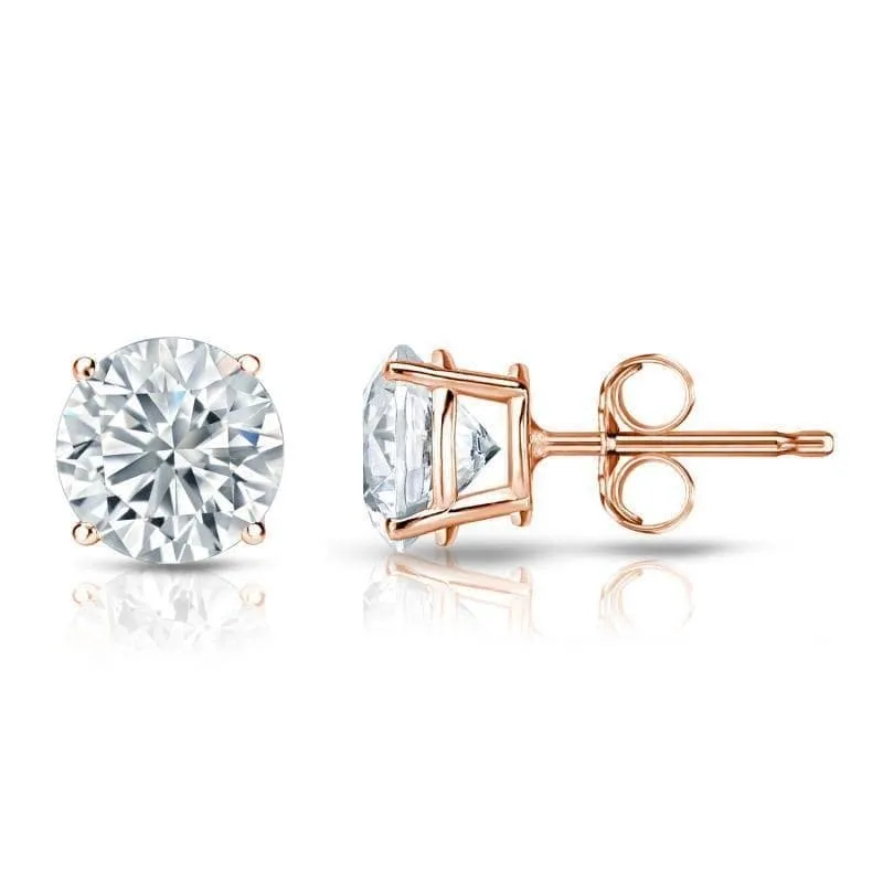 Auriya 1 1/2ctw Round Diamond Stud Earrings 14K Gold GIA Certified sold by Zulily product image thumbnail 3