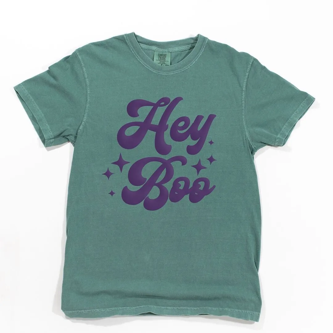 Hey Boo Stars Puff Print Garment Dyed Tee sold by Zulily product image thumbnail 2