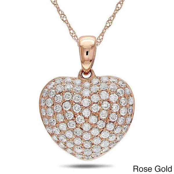 Miadora 14k Gold 1/2ct TDW Diamond Heart Necklace sold by Zulily product image thumbnail 2