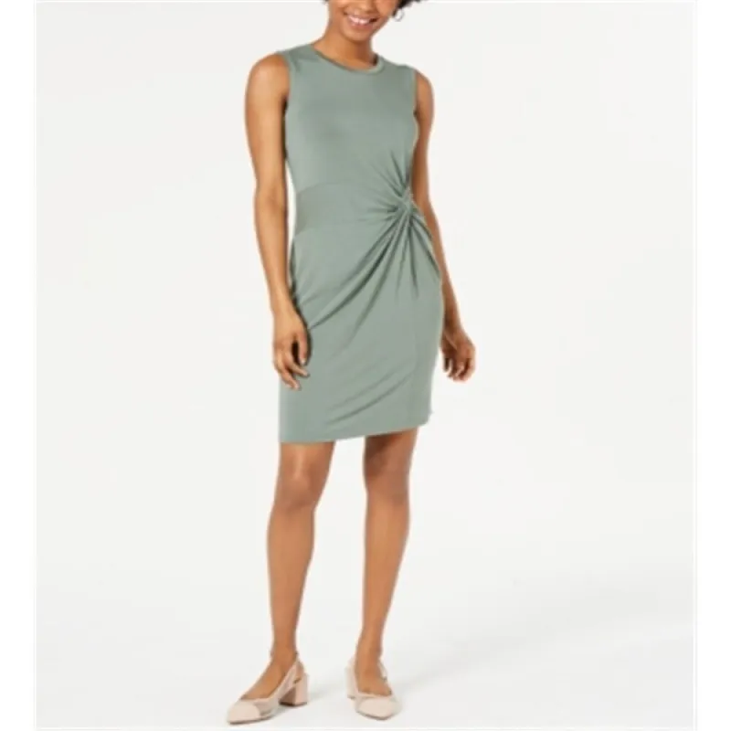 Maison Jules Women's Sleeveless Knee Length Sheath Dress Green Size Medium sold by Zulily