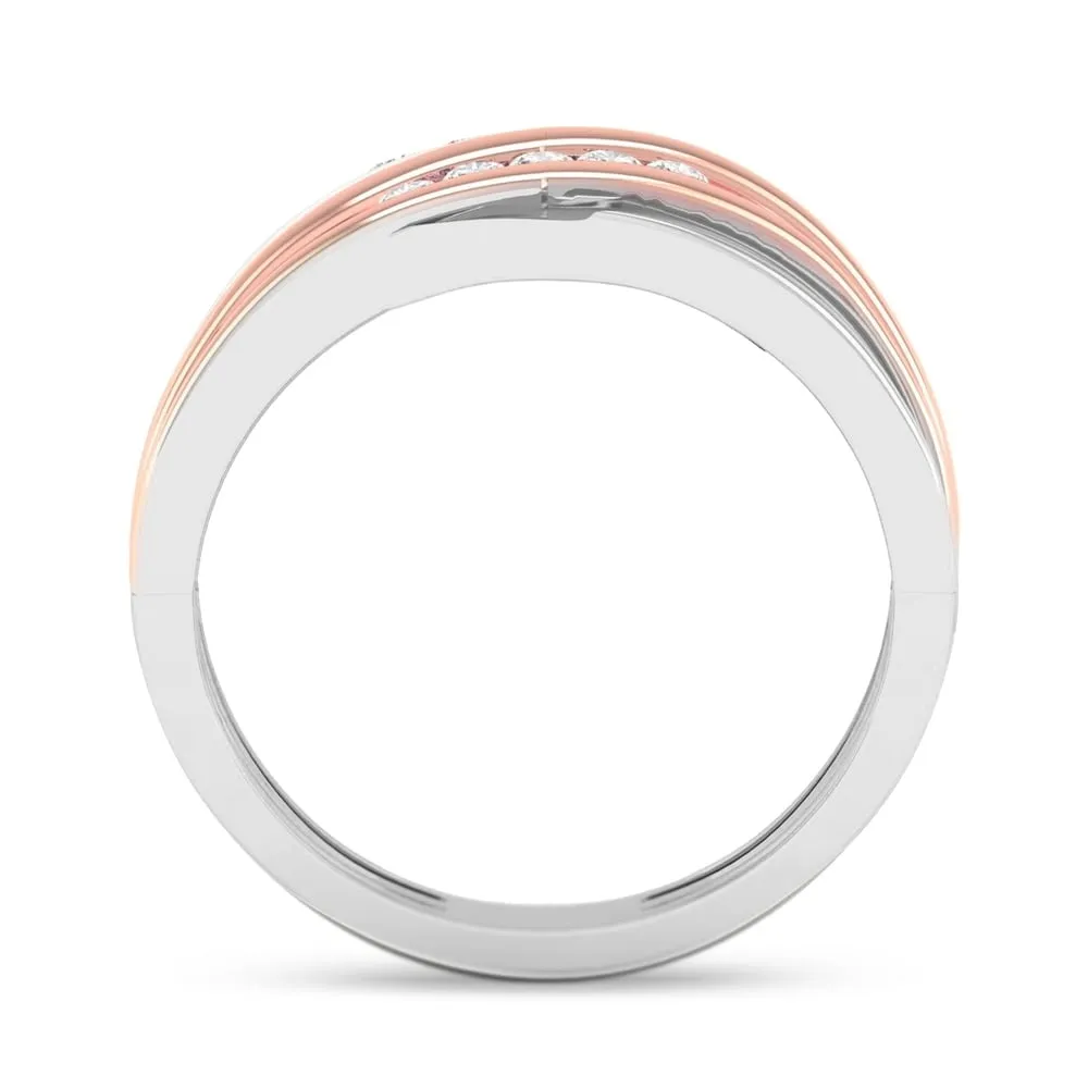 De Couer 1/6 ct TDW Diamond Men's Wedding Band sold by Zulily product image thumbnail 3