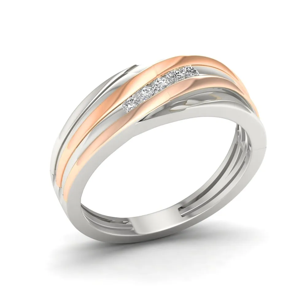 De Couer 1/6 ct TDW Diamond Men's Wedding Band sold by Zulily product image thumbnail 5