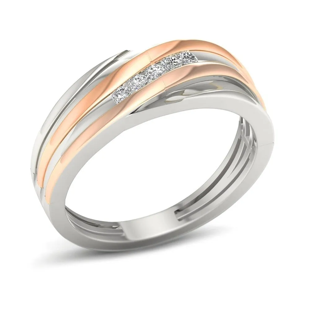 De Couer 1/6 ct TDW Diamond Men's Wedding Band sold by Zulily product image thumbnail 2