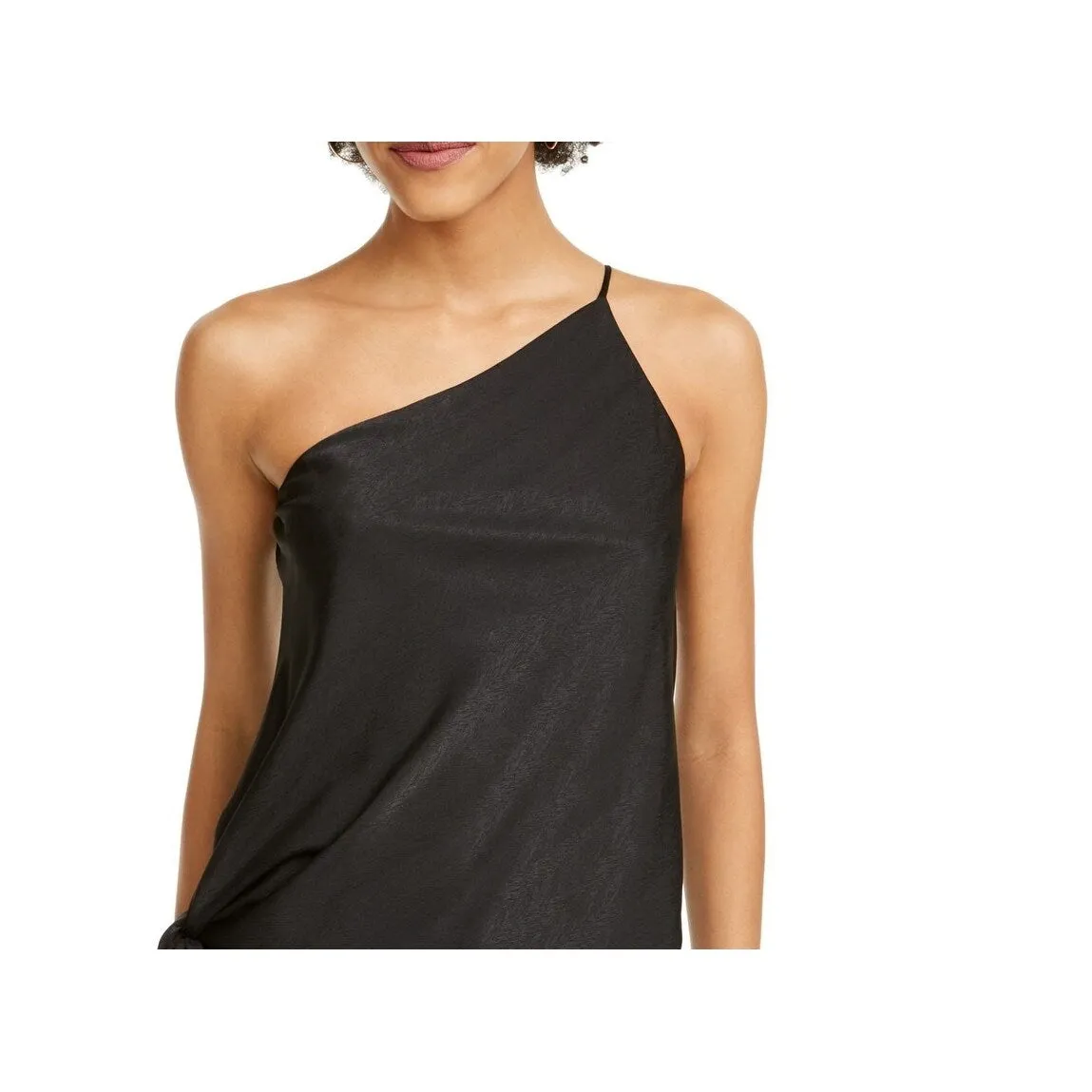 Leyden Women's Tie Sleeveless Asymmetrical Neckline Top Black Size Medium sold by Zulily product image thumbnail 2