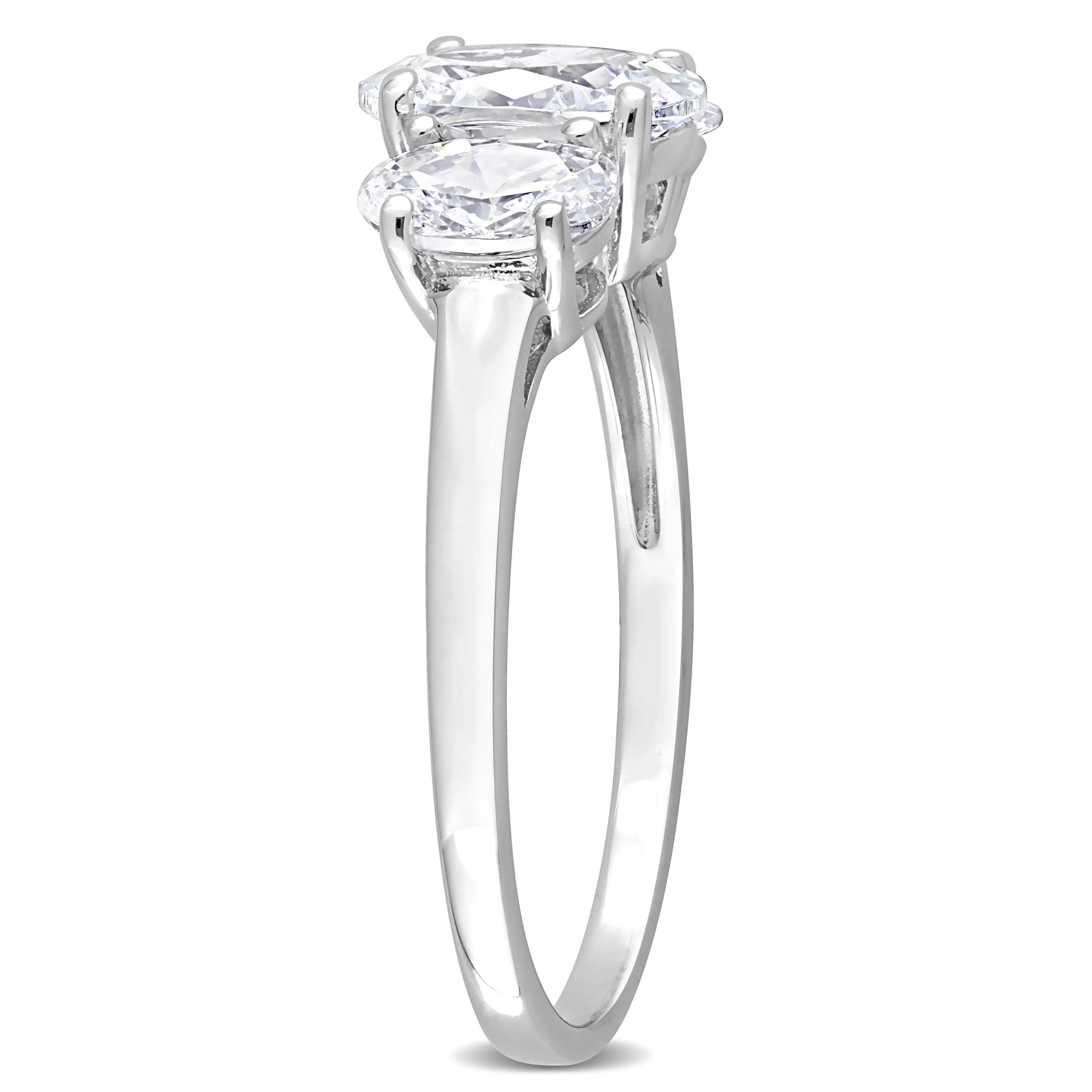 Miadora 3 4/5ct TGW Cubic Zirconia 3-Stone Ring in Sterling Silver sold by Zulily product image thumbnail 2