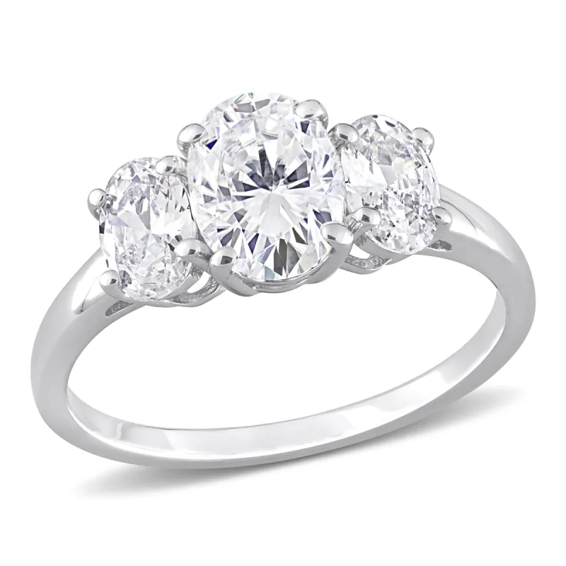 Miadora 3 4/5ct TGW Cubic Zirconia 3-Stone Ring in Sterling Silver sold by Zulily