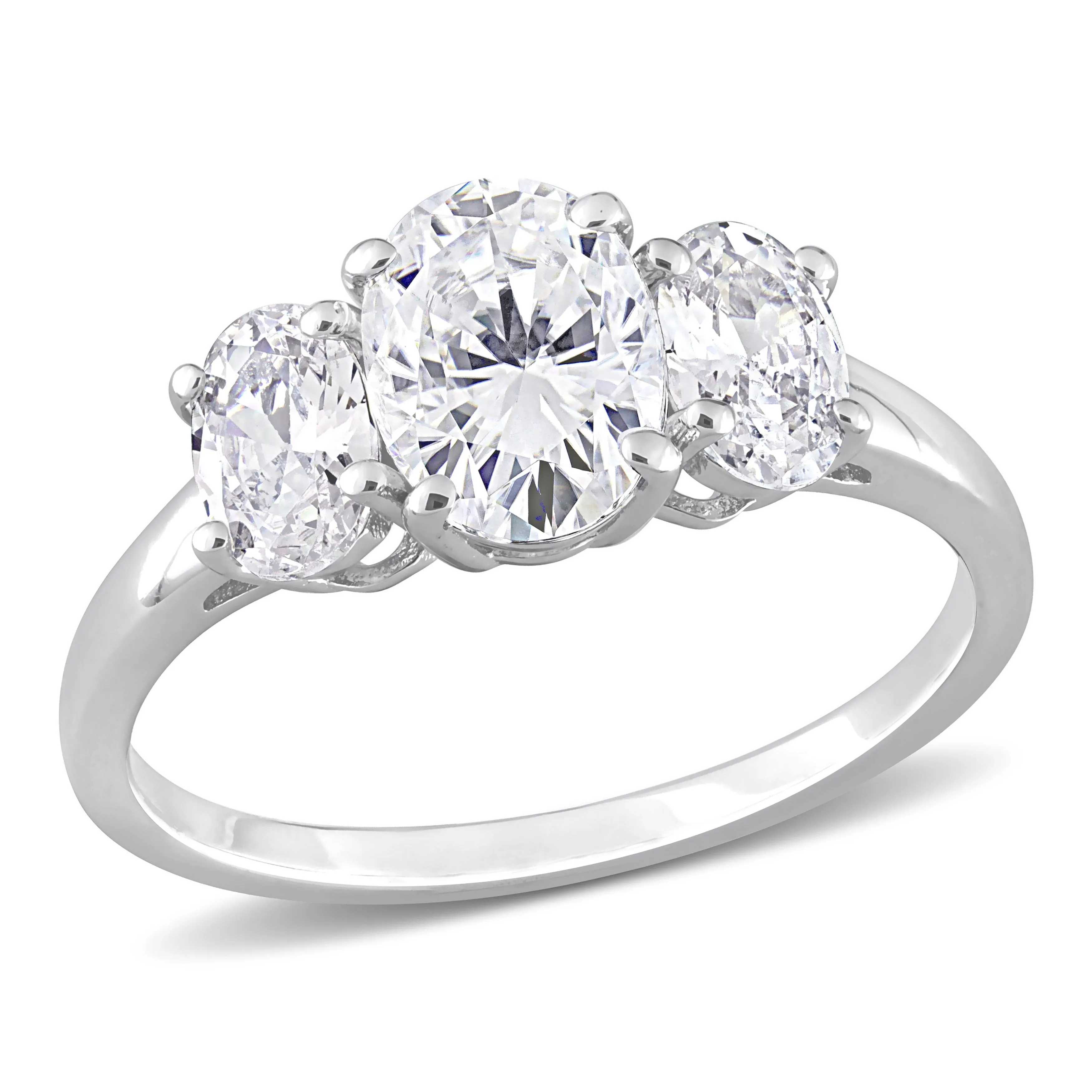 Miadora 3 4/5ct TGW Cubic Zirconia 3-Stone Ring in Sterling Silver sold by Zulily