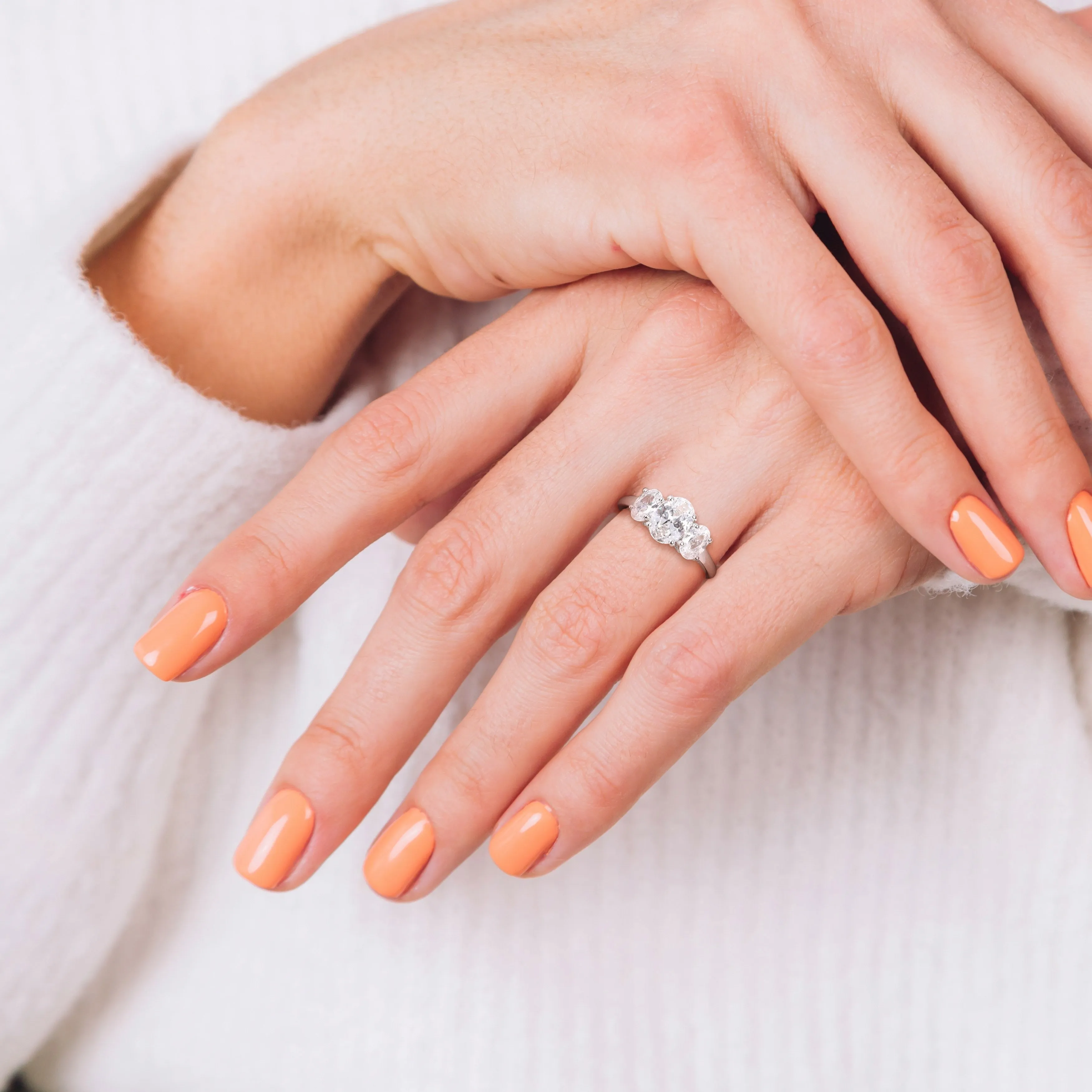 Miadora 3 4/5ct TGW Cubic Zirconia 3-Stone Ring in Sterling Silver sold by Zulily product image thumbnail 5