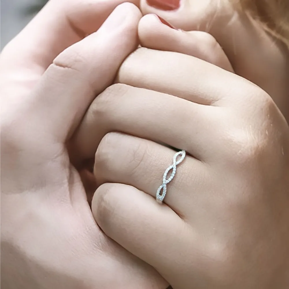 De Couer 10k Yellow Gold 1/6ct TDW Diamond Criss-Cross Ring sold by Zulily product image thumbnail 3