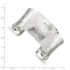 Curata 925 Sterling Silver 30mm Solid Concave Hammered Adjustable Cuff Bangle Bracelet sold by Zulily