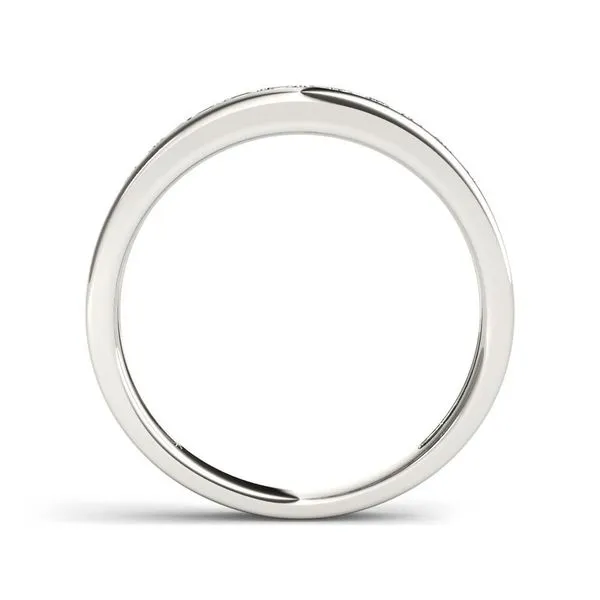 De Couer IGI Certified 14k White Gold 1/4ct TDW Diamond Wedding Band - White H-I sold by Zulily product image thumbnail 3