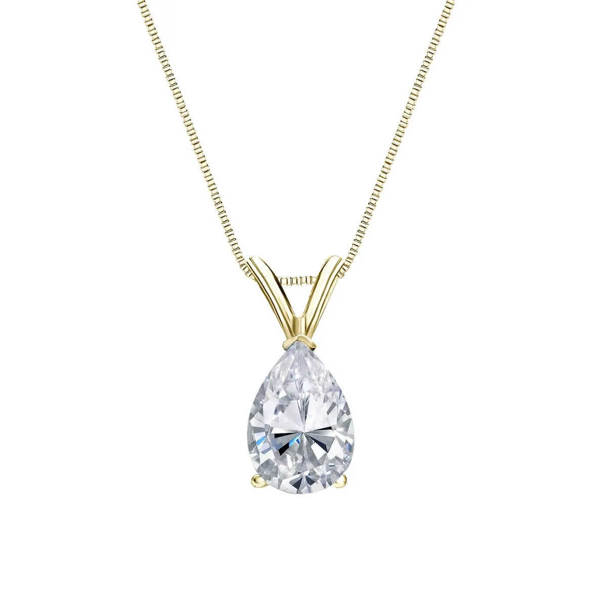 Auriya 1/2ctw Pear-cut Diamond Solitaire Necklace 14k Gold (G-H, VS1-VS2) sold by Zulily