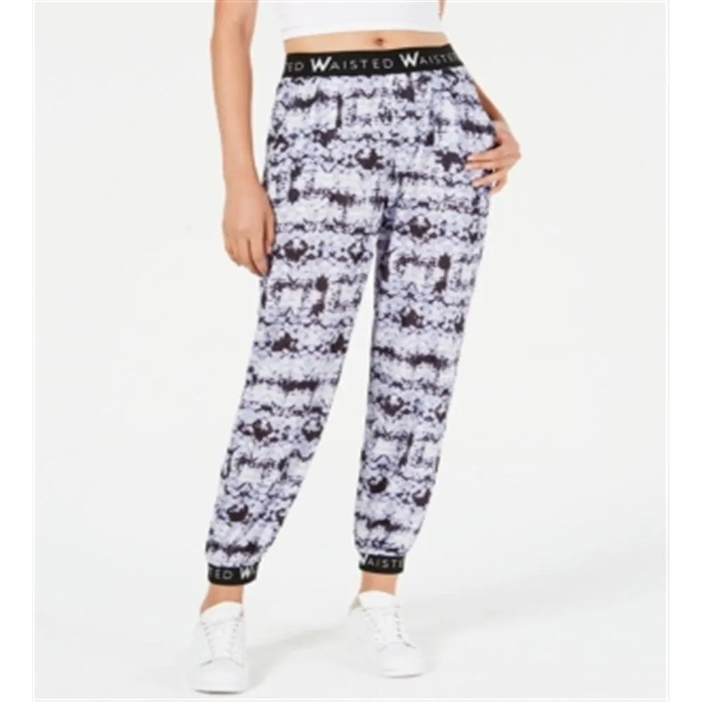 WAISTED Women's Printed Harem Pants Blue Size L sold by Zulily