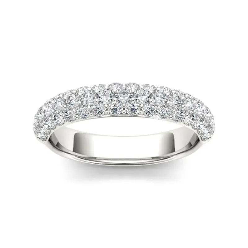 De Couer 14k White Gold 1 1/4ct TDW Diamond Wedding Band - White H-I sold by Zulily
