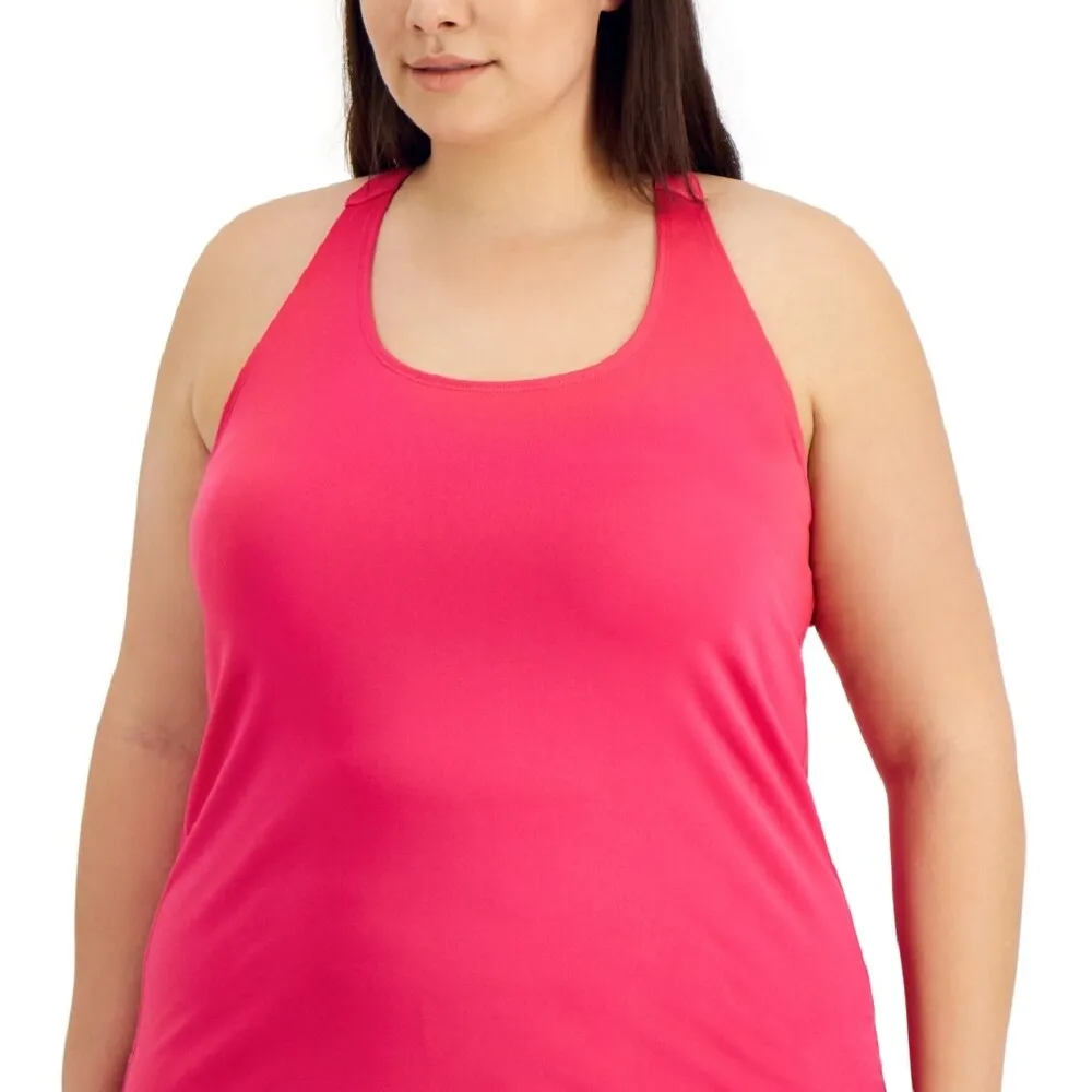 ID Ideology Women's Rainbow T Back Tank Top Pink sold by Zulily product image thumbnail 4