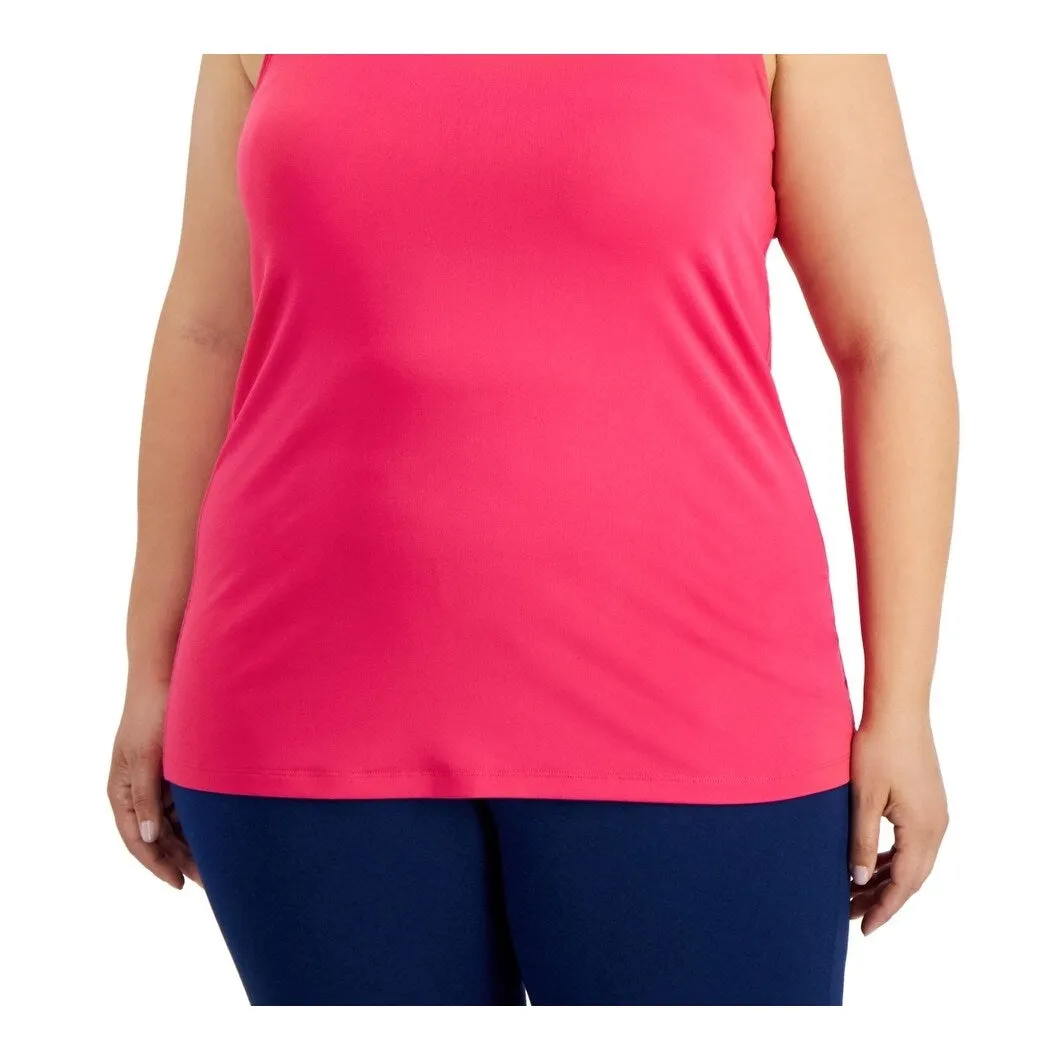 ID Ideology Women's Rainbow T Back Tank Top Pink sold by Zulily product image thumbnail 3