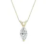 Auriya 14-karat Gold 4.00ctw Marquise Solitaire Lab Grown Diamond Necklace V-End Prong (H-I VS) - 4 sold by Zulily