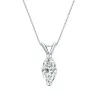 Auriya 14-karat Gold 4.00ctw Marquise Solitaire Lab Grown Diamond Necklace V-End Prong (H-I VS) - 4 sold by Zulily
