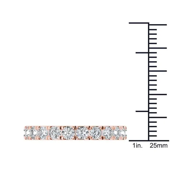 De Couer 14k Rose Gold 7/8ct TDW Diamond Women's Wedding Band - Pink sold by Zulily product image thumbnail 4