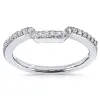 Annello by Kobelli 14k Gold 1/6 ct TDW Women's Contoured Diamond Wedding Band (G-H, I1-I2 sold by Zulily