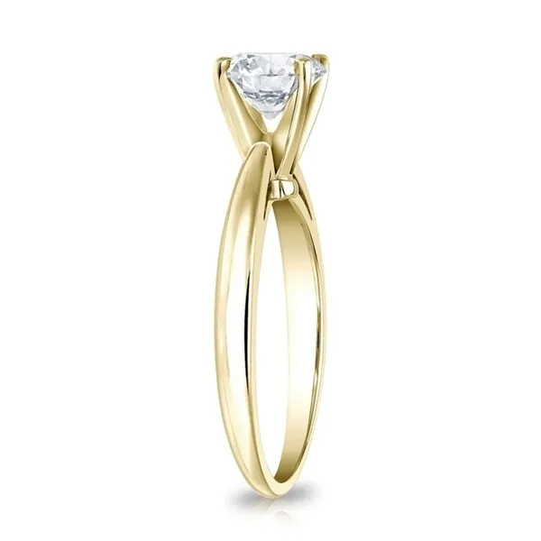 Auriya 2ctw Round Solitaire Diamond Engagement Ring 18k Gold GIA Certified sold by Zulily product image thumbnail 4