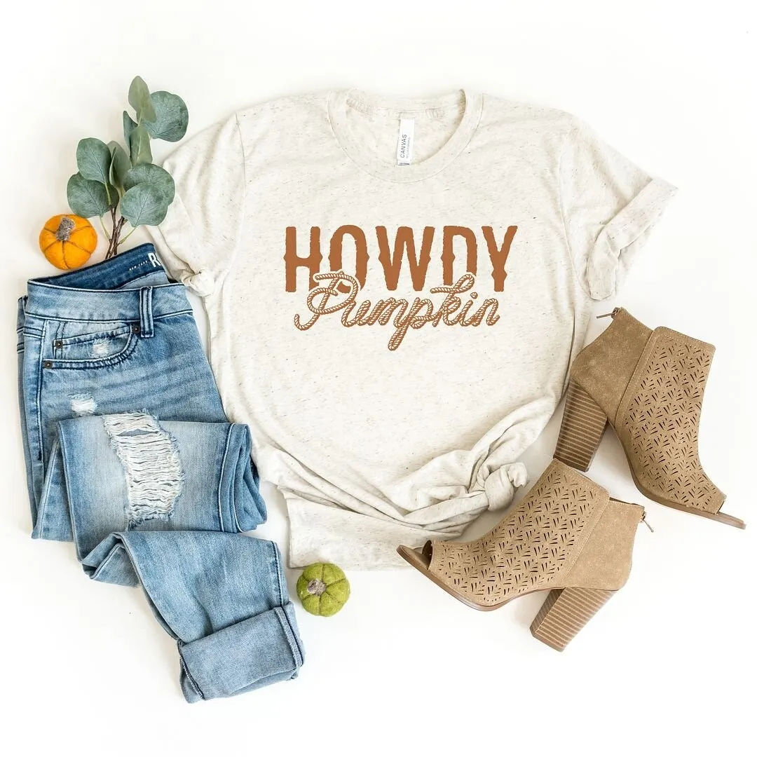 Howdy Pumpkin Rope Short Sleeve Tee sold by Zulily
