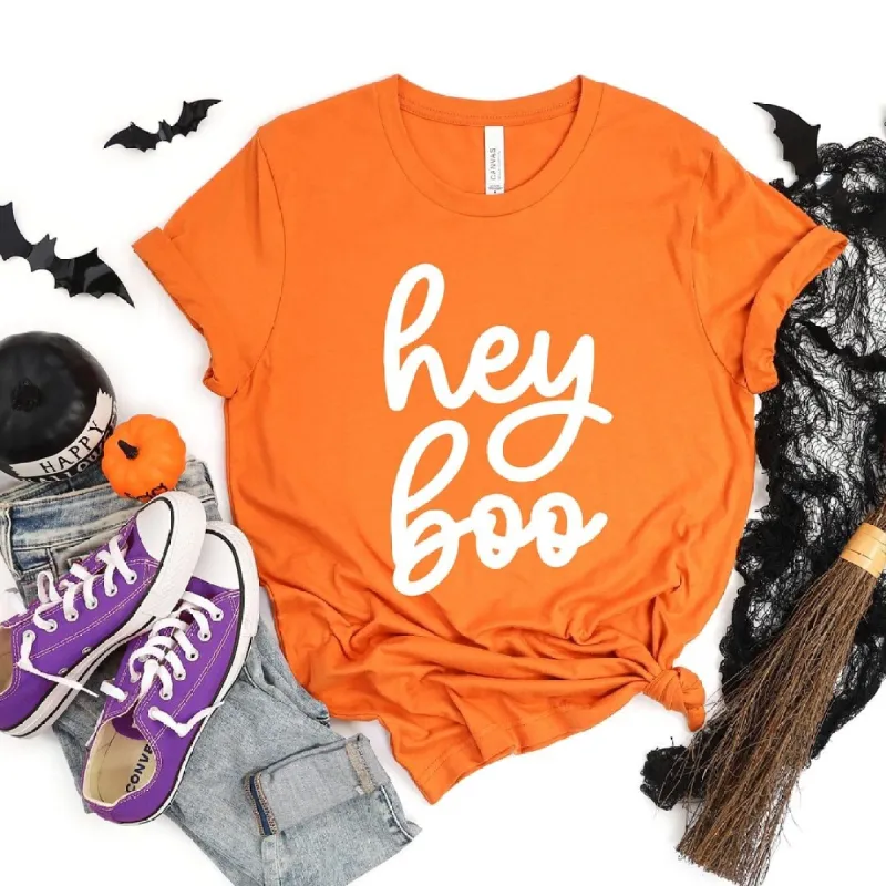 Hey Boo Cursive Short Sleeve Tee sold by Zulily
