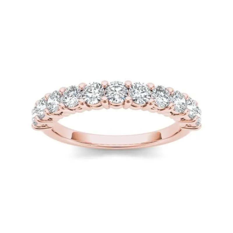De Couer 14k Rose Gold 1 3/4ct TDW Diamond Women's Wedding Band - Pink sold by Zulily