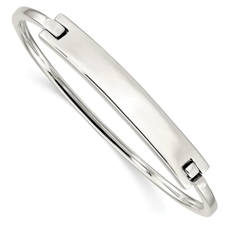 Curata 925 Sterling Silver 7" ID Hinged Stackable Bangle Bracelet sold by Zulily