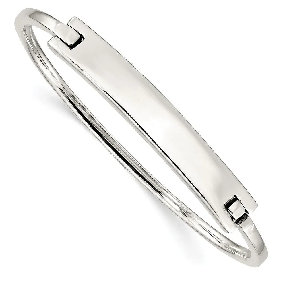 Curata 925 Sterling Silver 7" ID Hinged Stackable Bangle Bracelet sold by Zulily