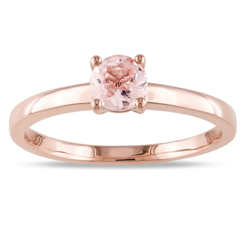 Miadora 10k Rose Gold Morganite Solitaire Ring sold by Zulily