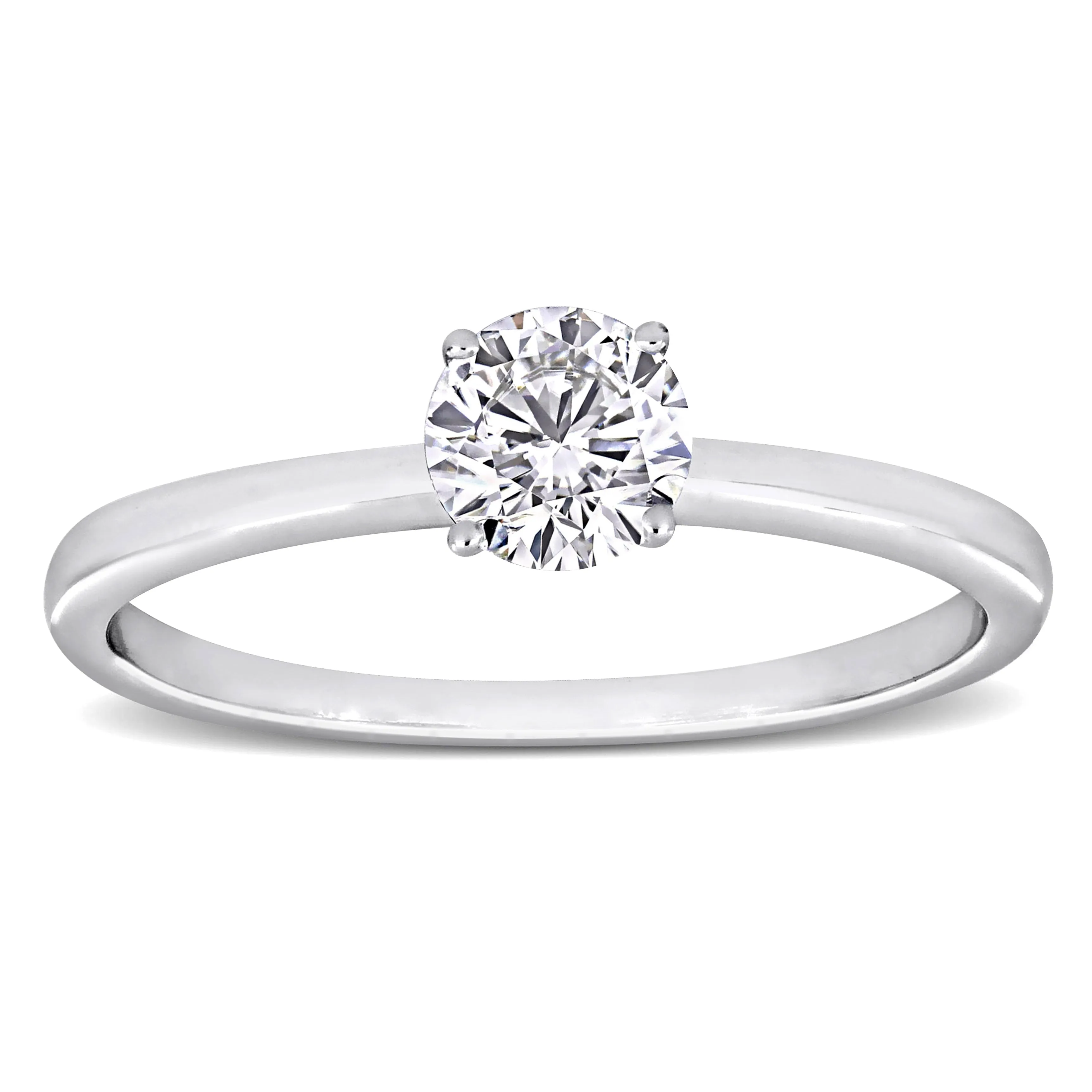 Created Forever 1/2ct TDW Lab-Grown Diamond Solitaire Ring 14k White Gold sold by Zulily product image thumbnail 2