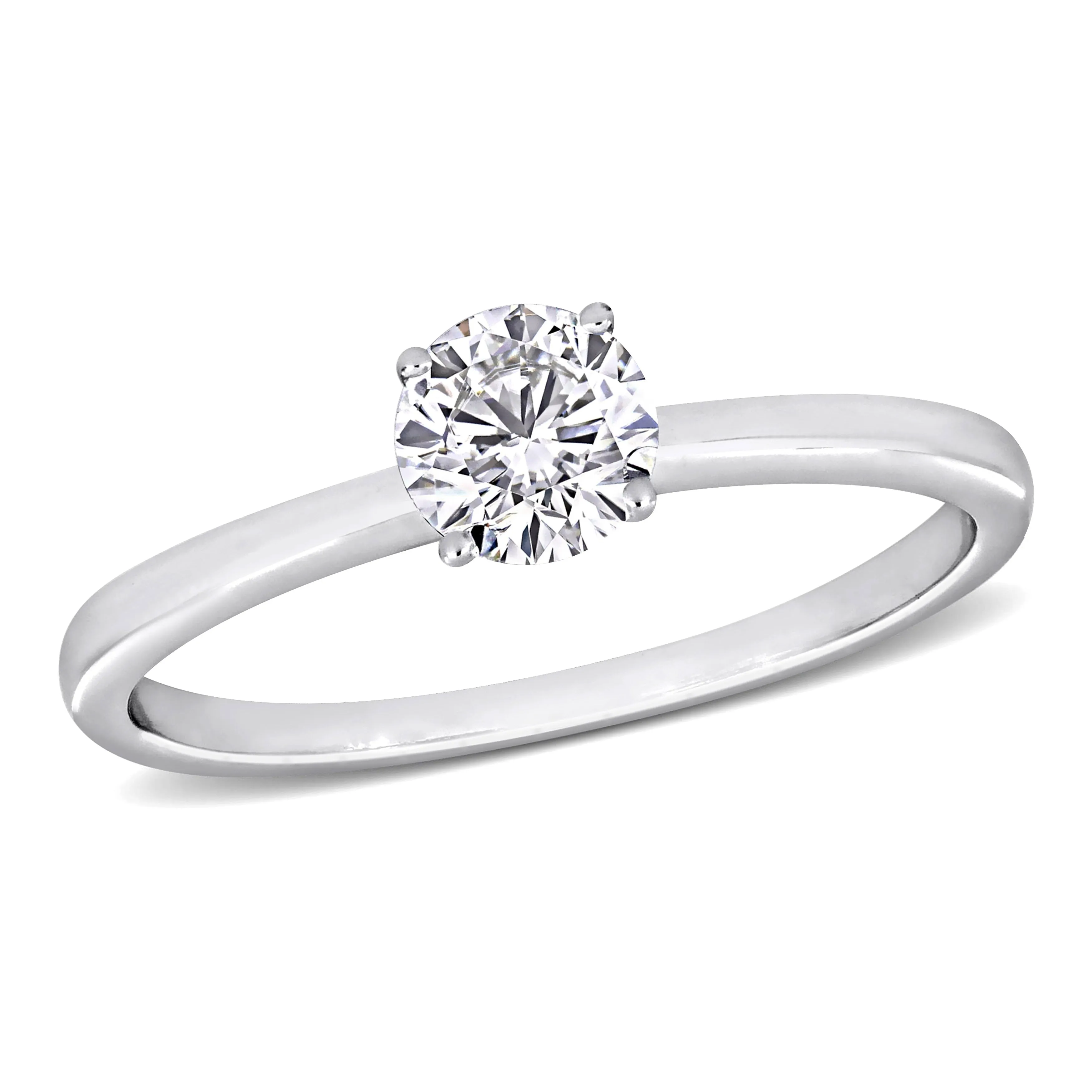 Created Forever 1/2ct TDW Lab-Grown Diamond Solitaire Ring 14k White Gold sold by Zulily
